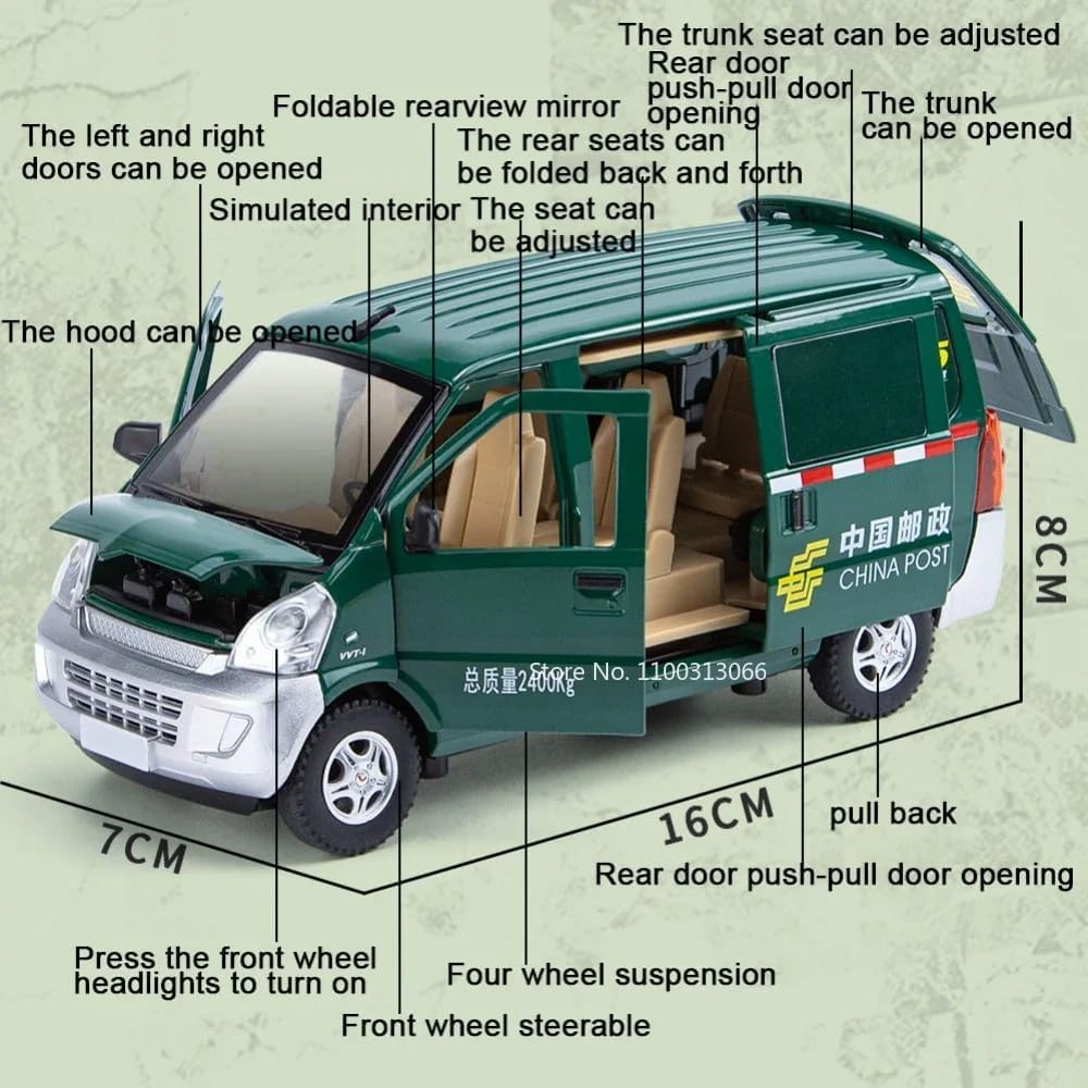 Wuling Postal Van 1:24 - Multicolor - image 4