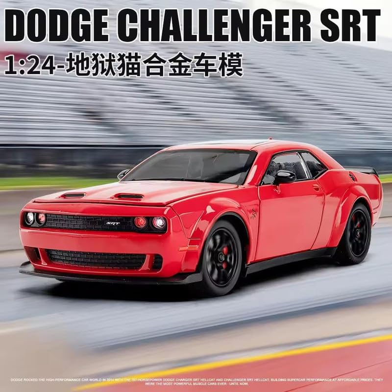 1:24 Dodge Challenger-SRT - Red - image 4