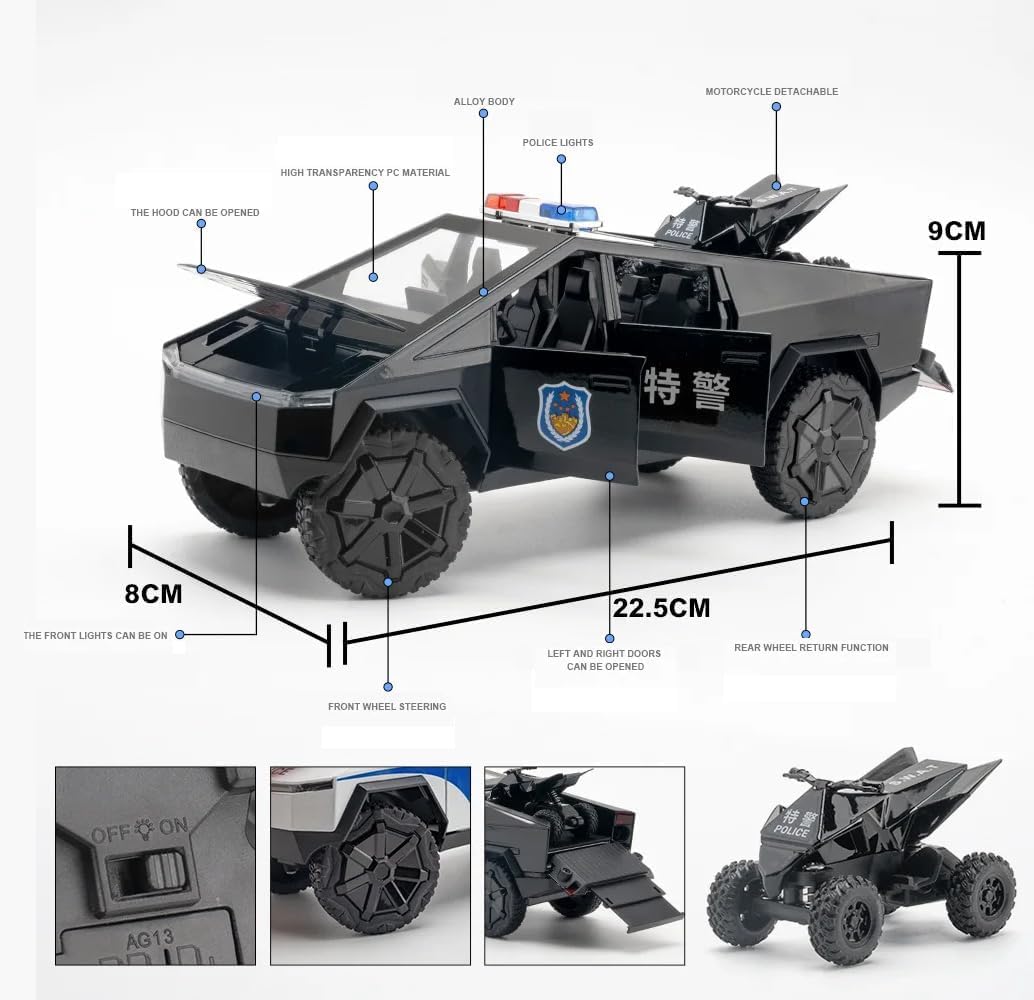Police Tesla - Black - image 2