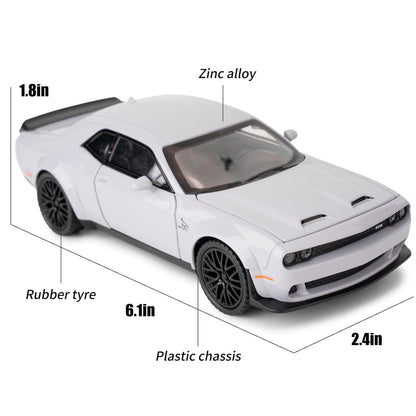 1:32 Hellcat Dodge Challenger SRT - Grey - image 3