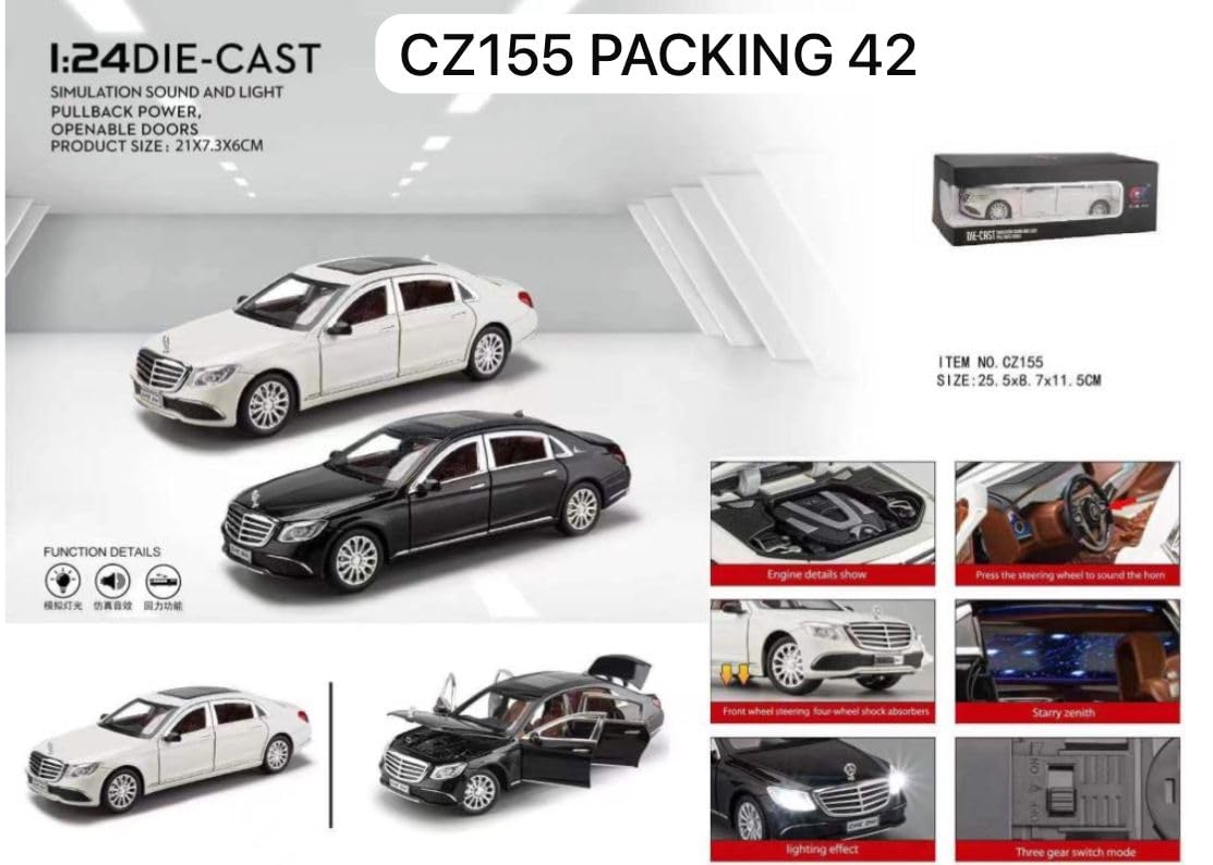 1:24 Merceedes Benz E300 - Black - image 7