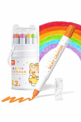 12 Color Twist Crayons Set for Kids & Toddlers - Toylivo