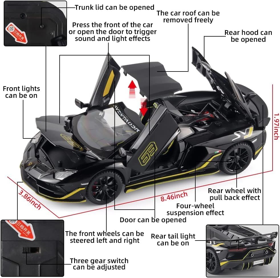 Lamborghini Avantadoor SVJ 63-Multicolor 1:24 - Multicolor - image 5
