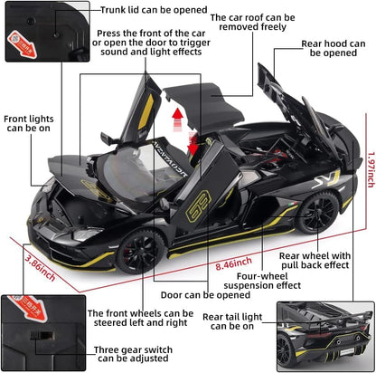Lamborghini Avantadoor SVJ 63-Multicolor 1:24 - Multicolor - image 5