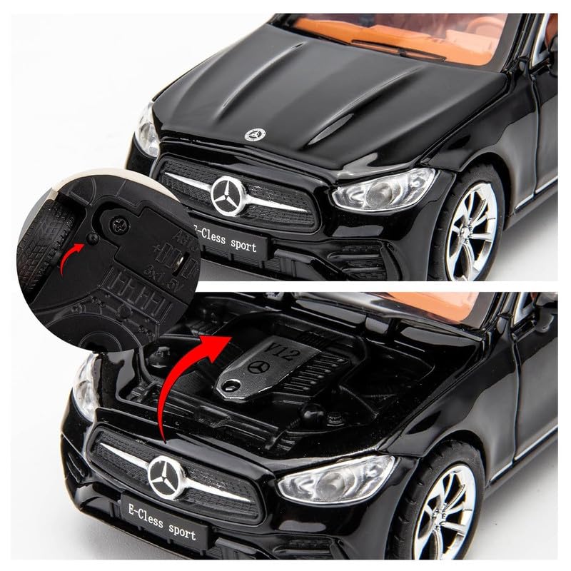 1:32 Mrcedes Benz E300l-Black - Black - image 4