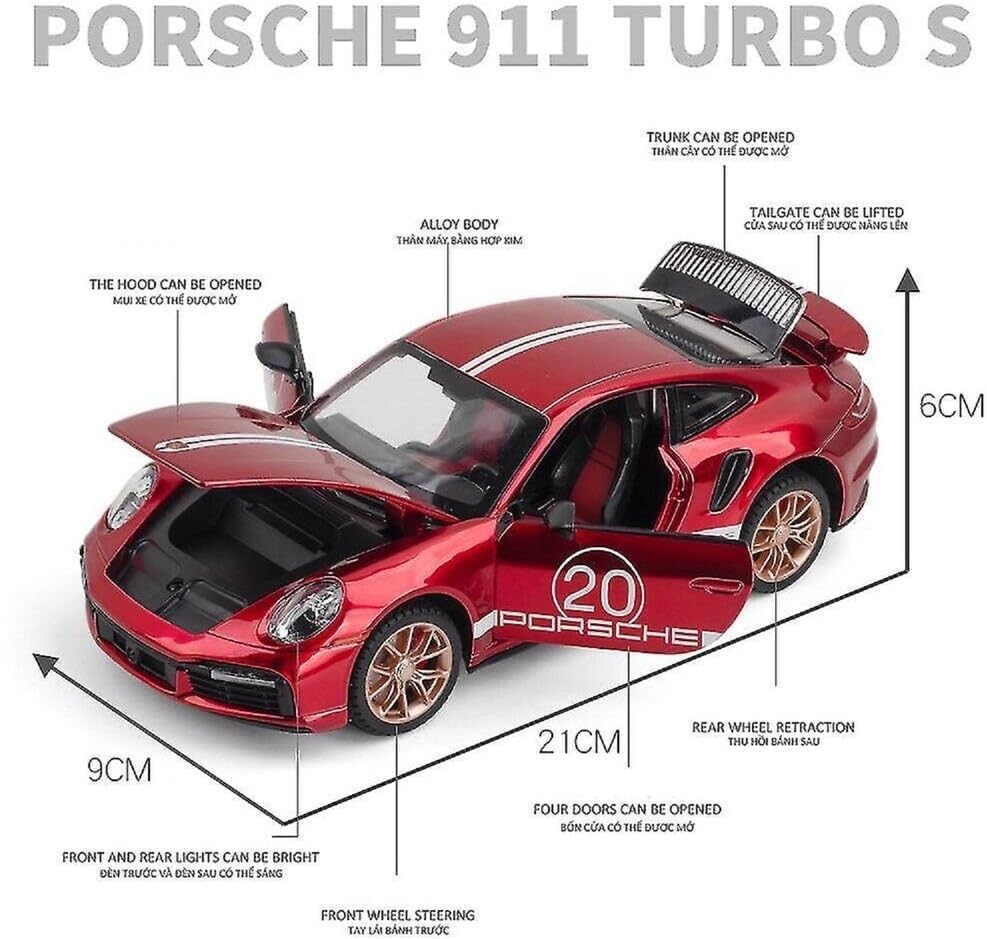 1:32 Porsche Carrera - Red - image 5