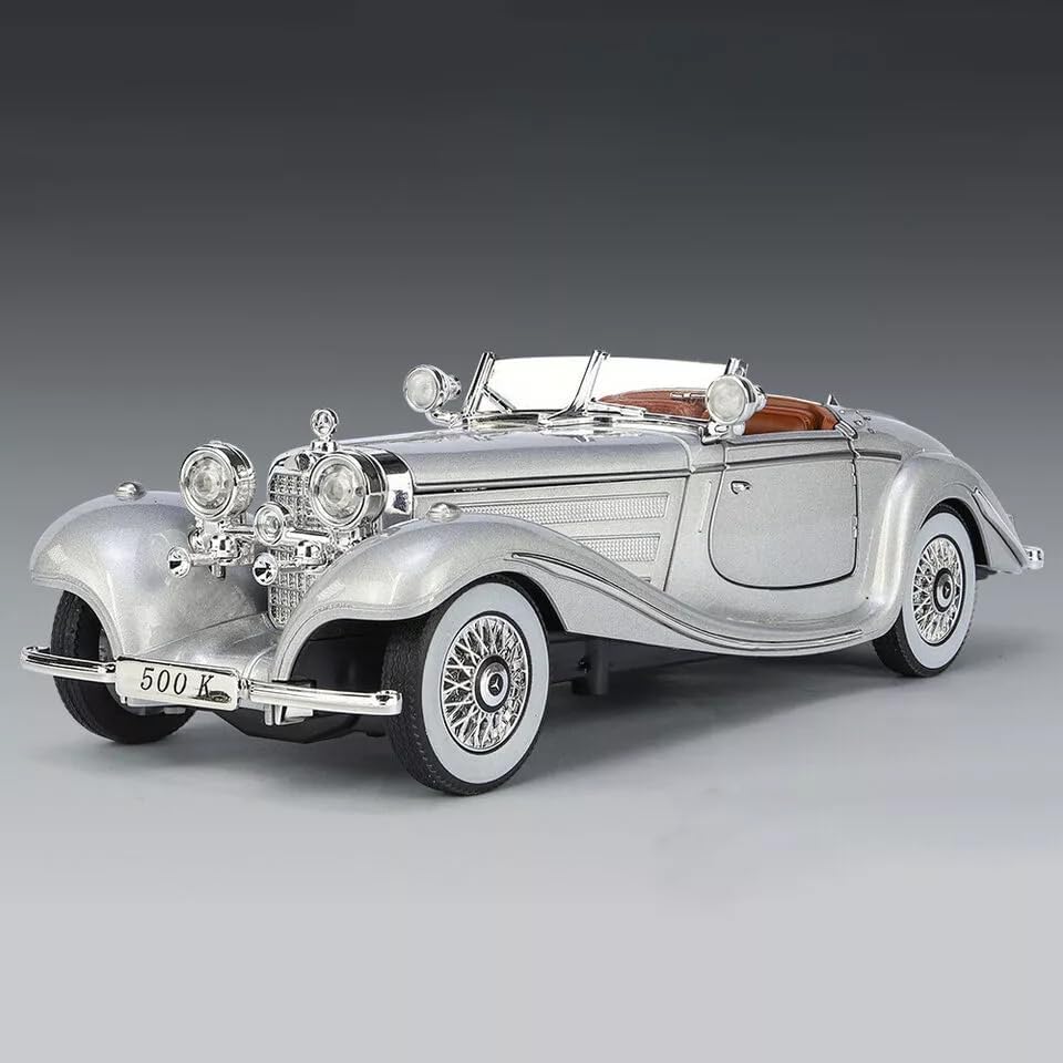 Marcedees Benz 500K-Silver 1:24 - Silver - image 2