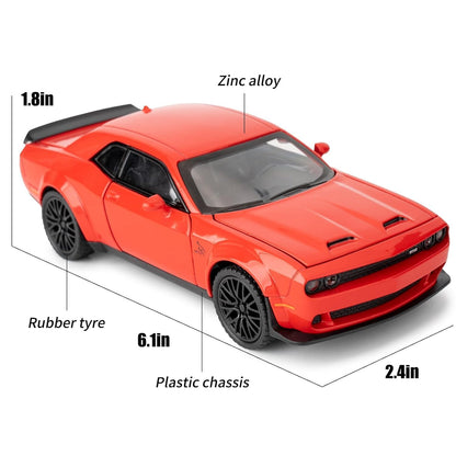 1:32 Hellcat Dodge Challenger SRT - Red - image 3