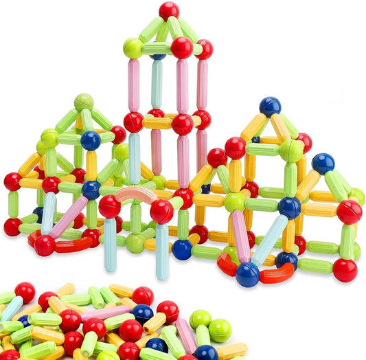 Magnetic Sticks Building Blocks for Kids - STEM Educational Magnet Stick & Ball - Toylivo