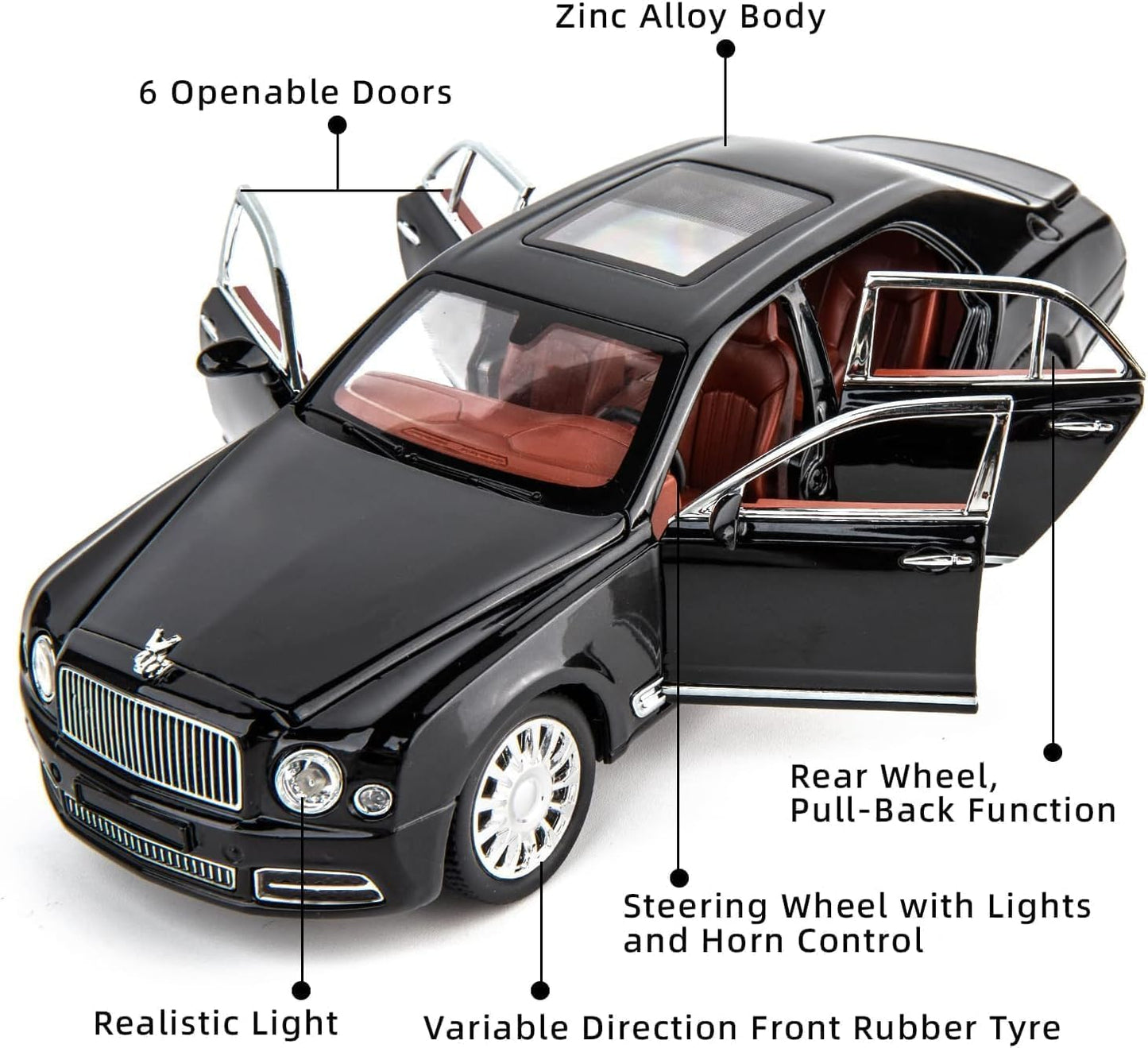 1:24 Bentlley Mulsanne - Black - image 2