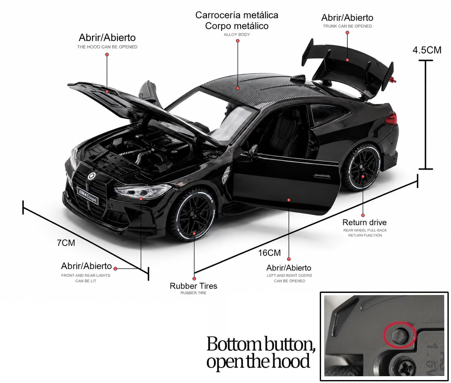 B-M-W M4 - Black - image 2