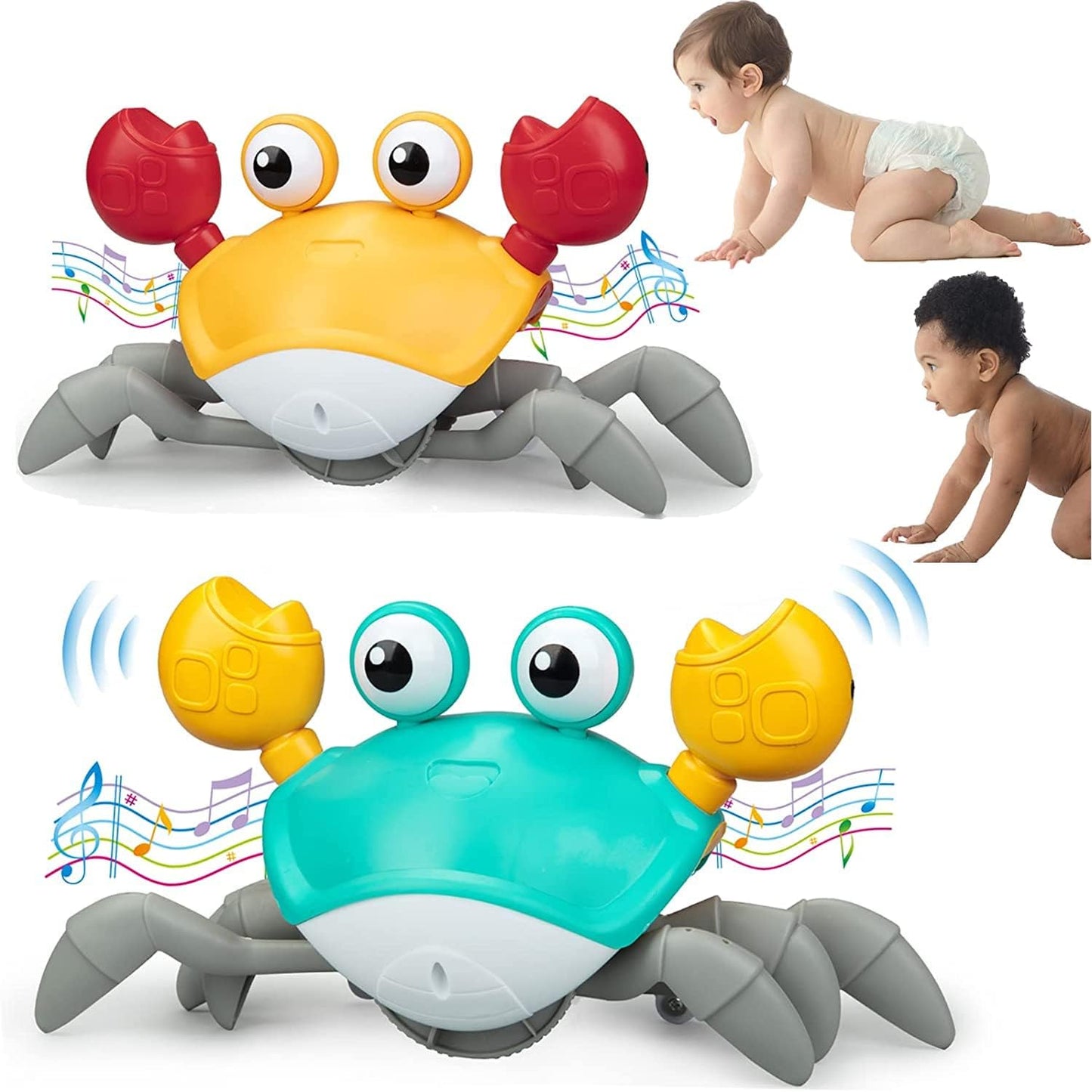 Toys Toylivo Crawling Crab Baby Toy for Kids Toddlers Infant Tummy Time Interact - Toylivo