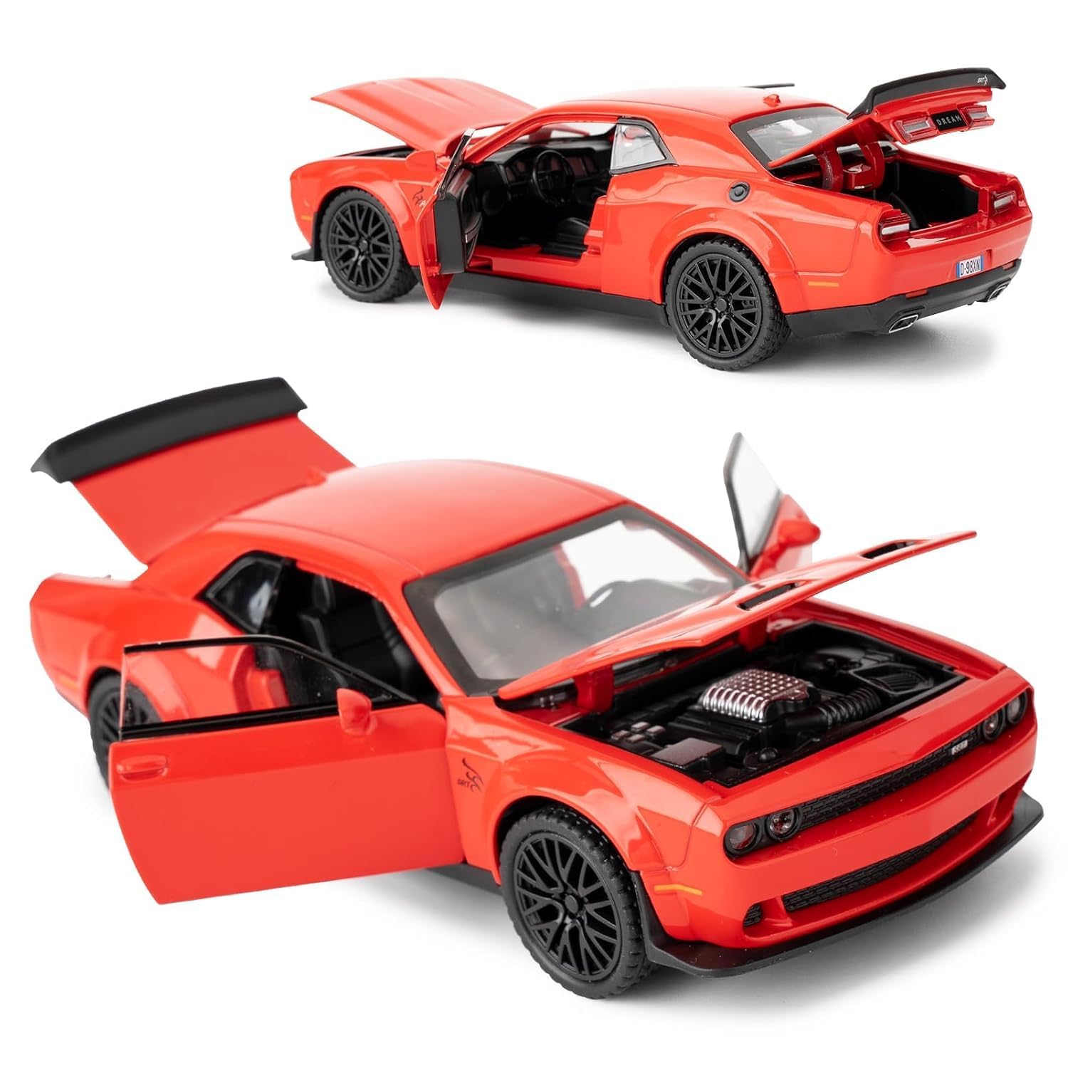 1:32 Hellcat Dodge Challenger SRT - Red - image 5
