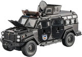 1:24 Ford F550 Modified Police-Black - Black