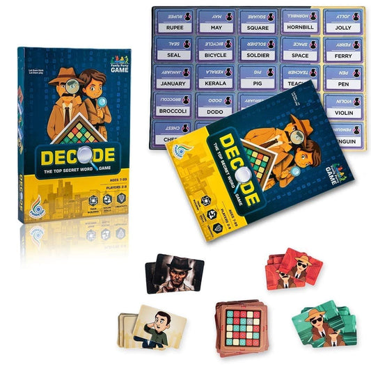 Decode The Top Secret Word Board Game for Kids & Adults - Toylivo