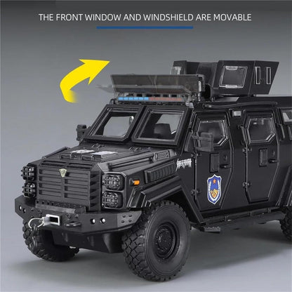 1:24 Ford F550 Modified Police-Black - Black - image 3