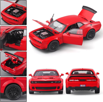 1:32 Hellcat Dodge Challenger SRT - Red - image 8