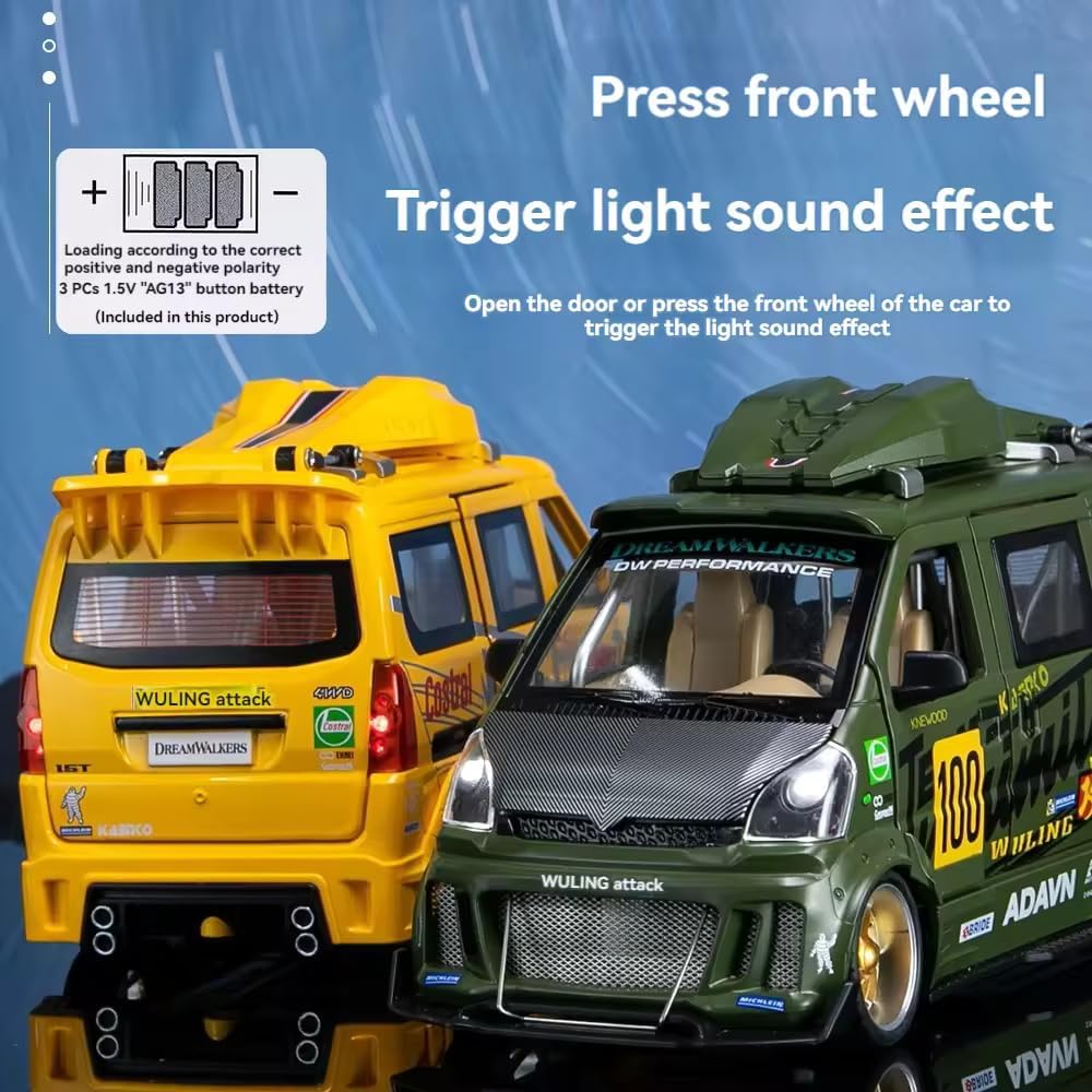 Wuling Track Sports Van 1:24 - Multicolor - image 3
