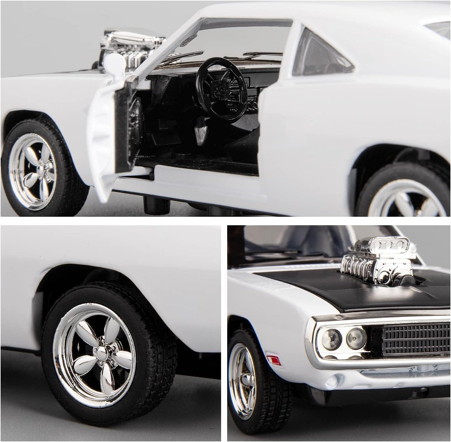 1:24 Dodge Charge F7 - White - image 4