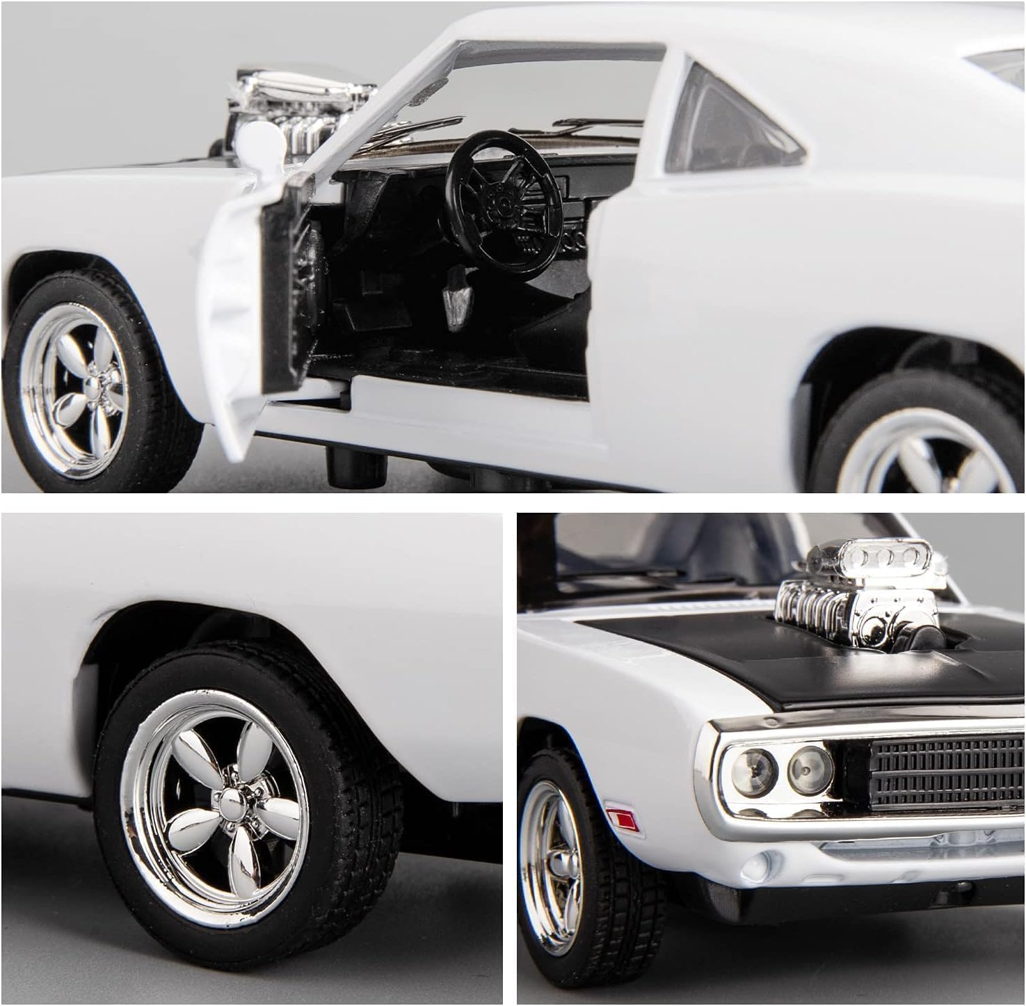 1:24 Dodge Charge F7 - White - image 4