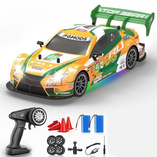 RC Drift Remote Control Car 1:16 Scale | High-Speed 4WD Racing Car with LED Ligh - Toylivo