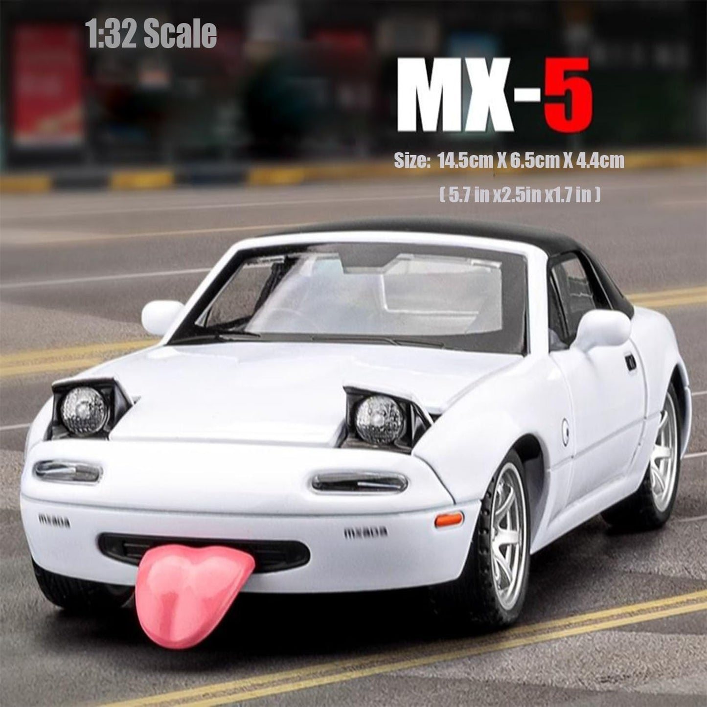 1:32 Mazda Miata MX-5-White 1:32 - White - image 4