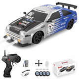 RC Drift Remote Control Car 1:16 Scale, 2.4GHz 4WD High-Speed Racin (Black/Blue) - Toylivo