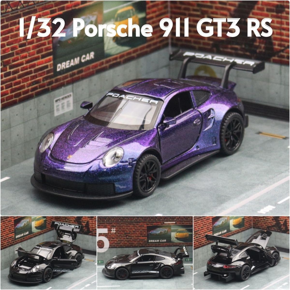 1:32 Porsche 911 GT3 RS-Blue - Blue