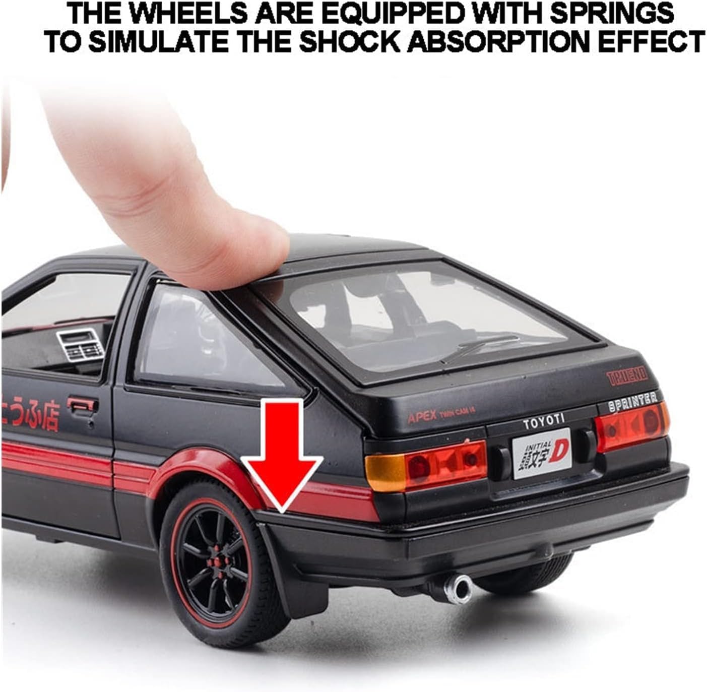 1:24 Toyota AE86 - Red - image 6