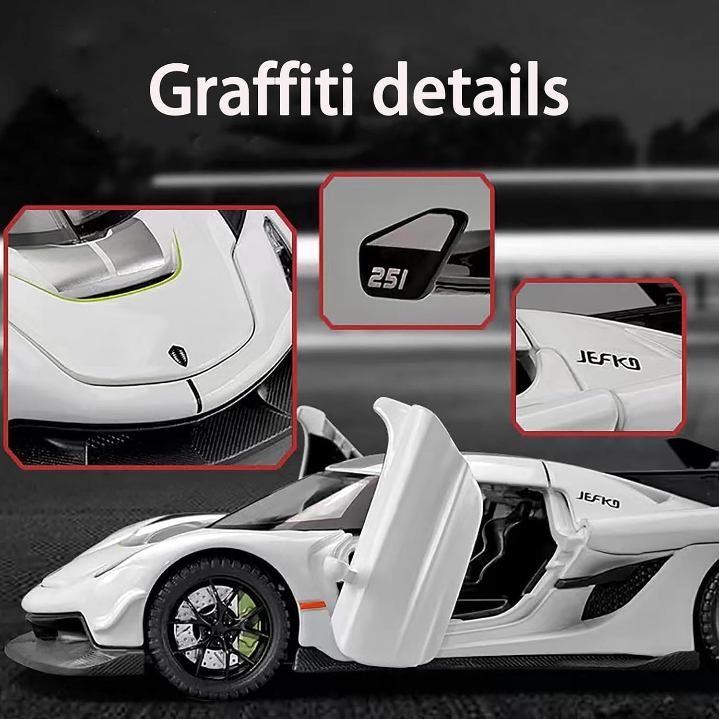 1:32 Koenigseg Model Car - Multicolor - image 3