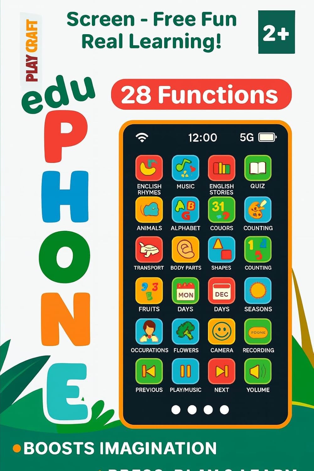 Educational Talking Phone Toy for Kids 2-12 Years - Toylivo
