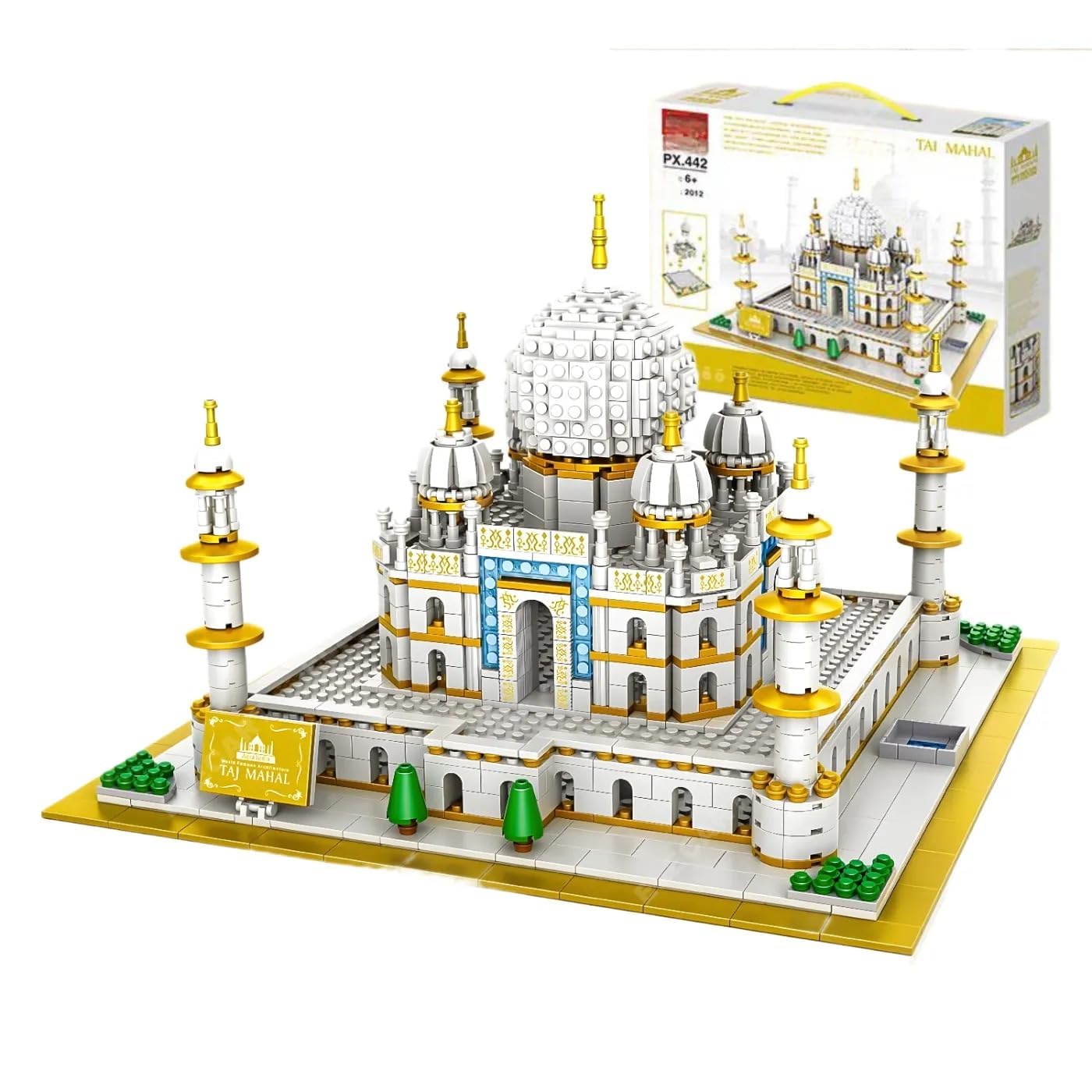 Taj Mahal Building Blocks Set - 2012+ PCS Nano Architecture Model Kit - Toylivo