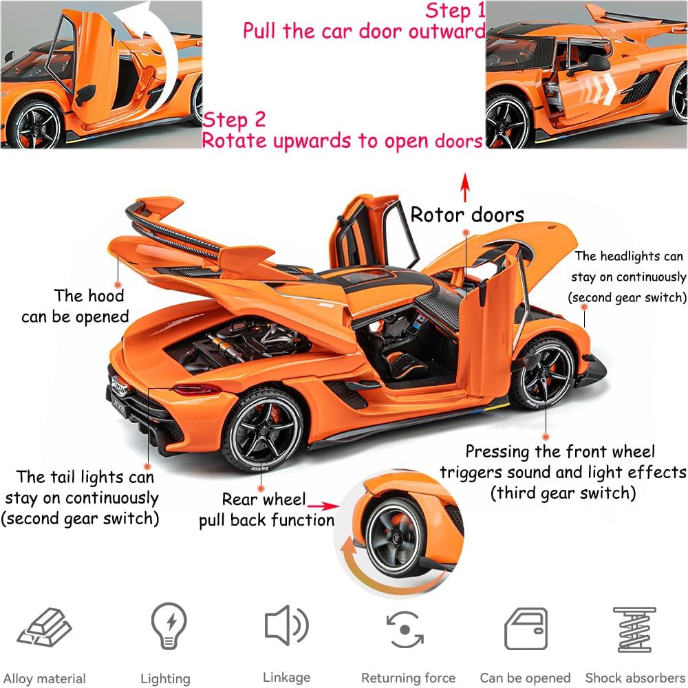 1:32 Koenigsegg Jesko - Multicolor - image 5