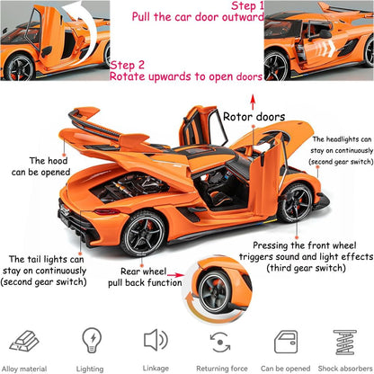 1:32 Koenigsegg Jesko - Multicolor - image 5