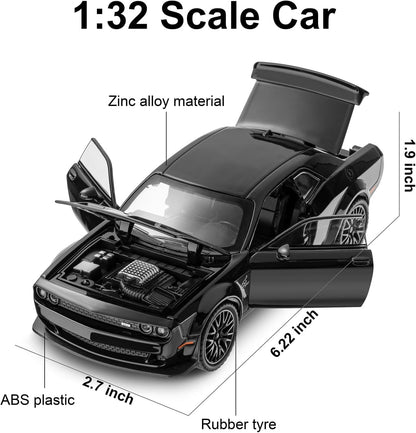 1:32 Hellcat Dodge Challenger SRT - Black - image 3