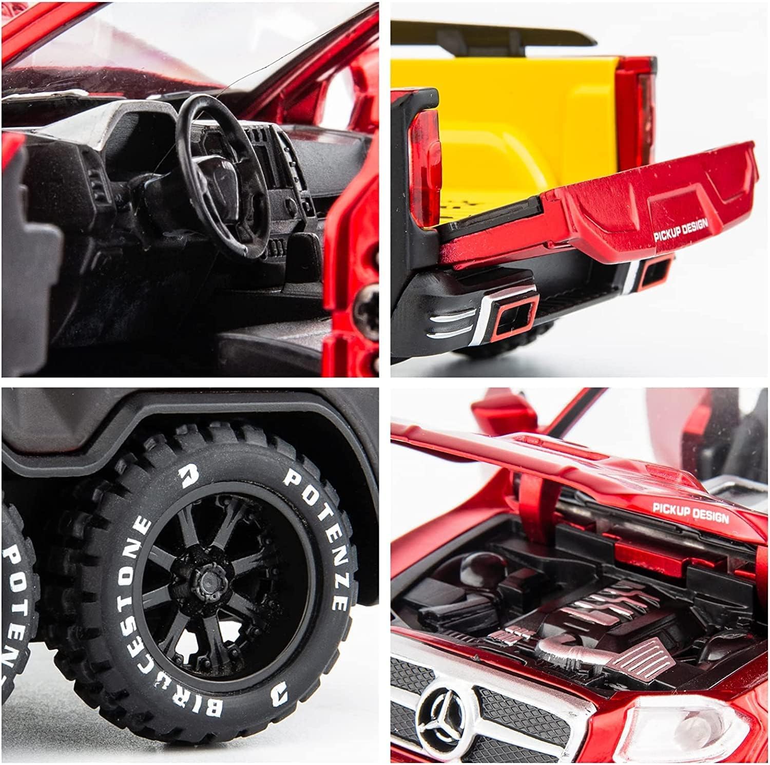 Mrcedes Benz X-Class 6 * 6 Wheel Alloy Pickup - Black - image 4