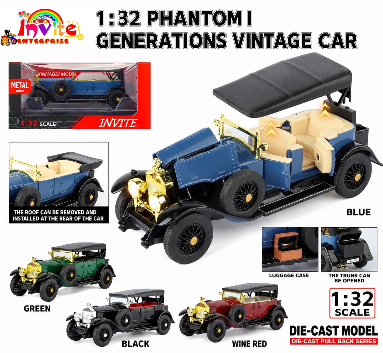 Die Cast Model Car - Multicolor - image 8
