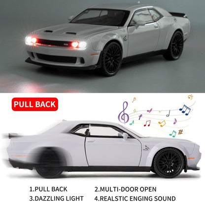 1:32 Hellcat Dodge Challenger SRT - Grey - image 4