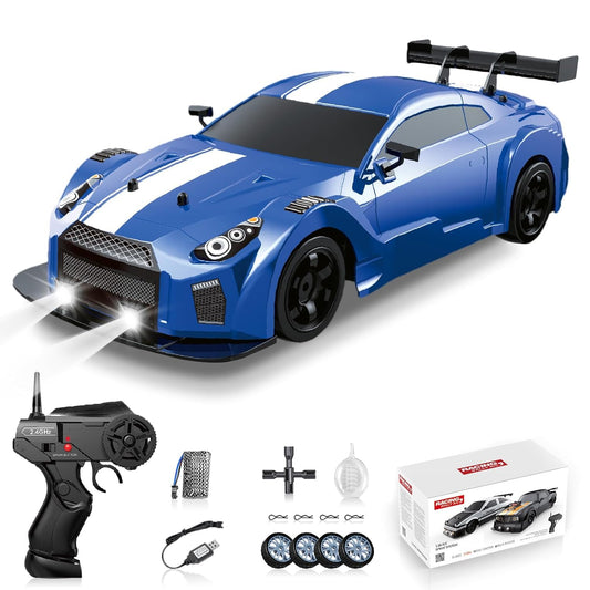 RC Drift Car 1:16 Scale 2.4GHz 4WD Remote Control Car (Blue) - Toylivo
