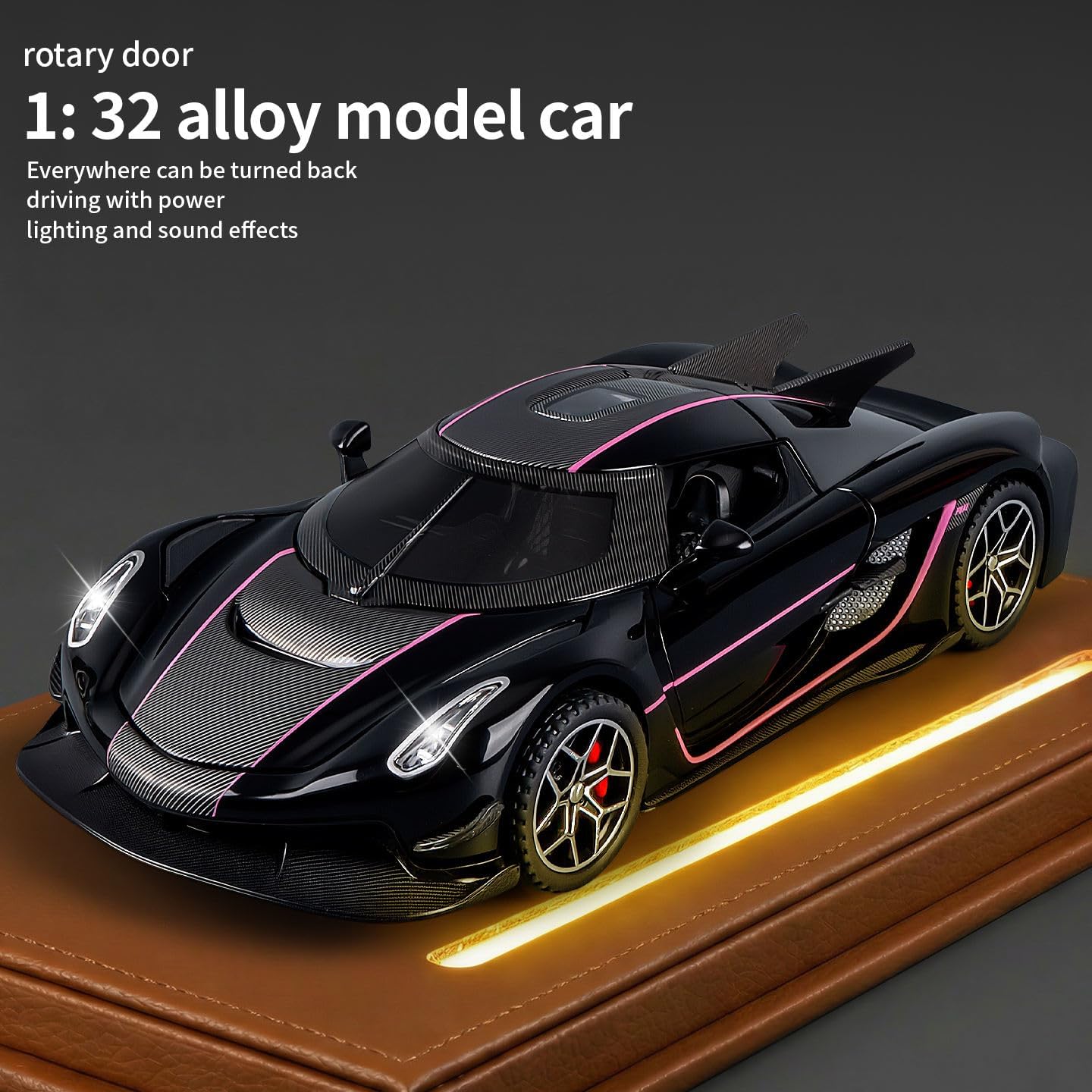 1:32 Koenigsegg Jesko - Black - image 5