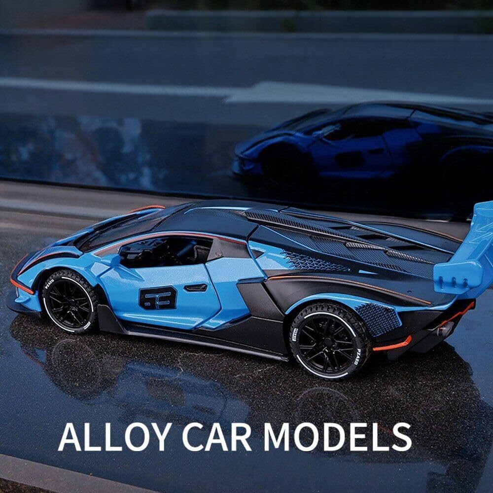 Diecast Metal Cars - Blue - image 2