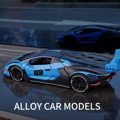 Diecast Metal Cars - Blue - image 2