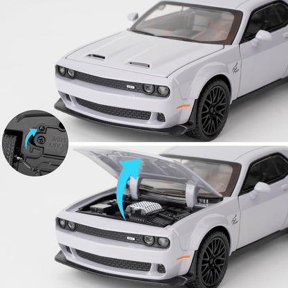 1:32 Hellcat Dodge Challenger SRT - Grey - image 6