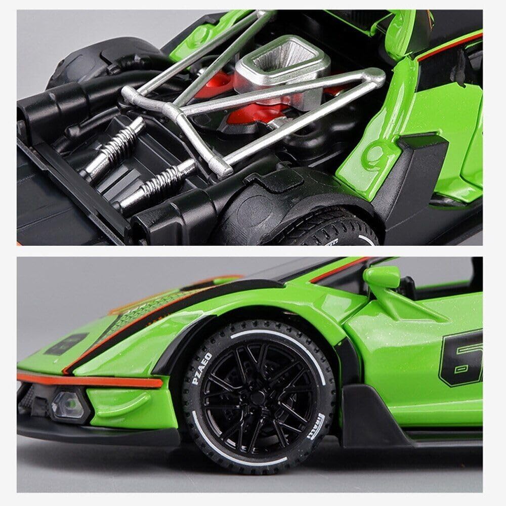 Diecast Metal Cars - Green - image 2