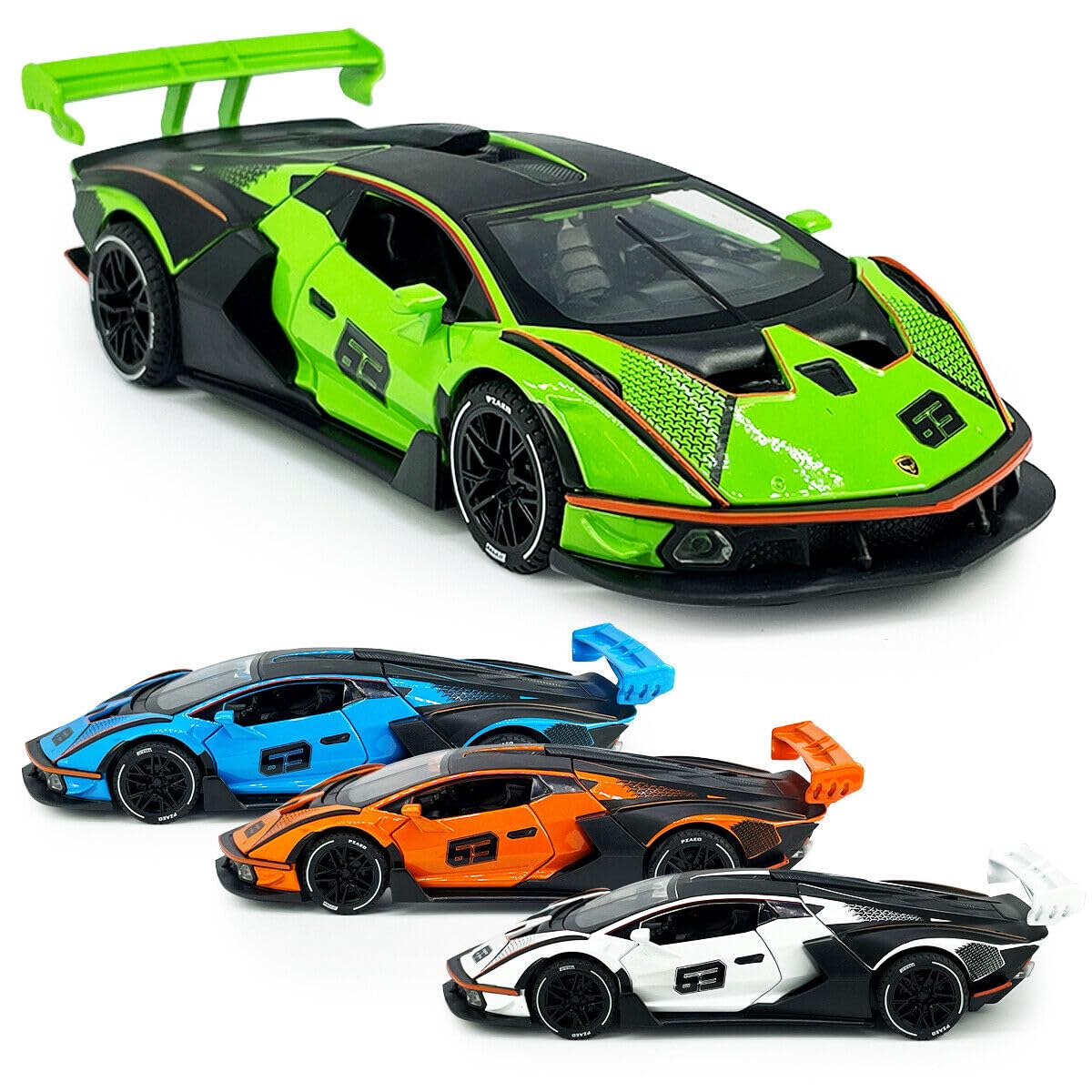 Diecast Metal Cars - Green
