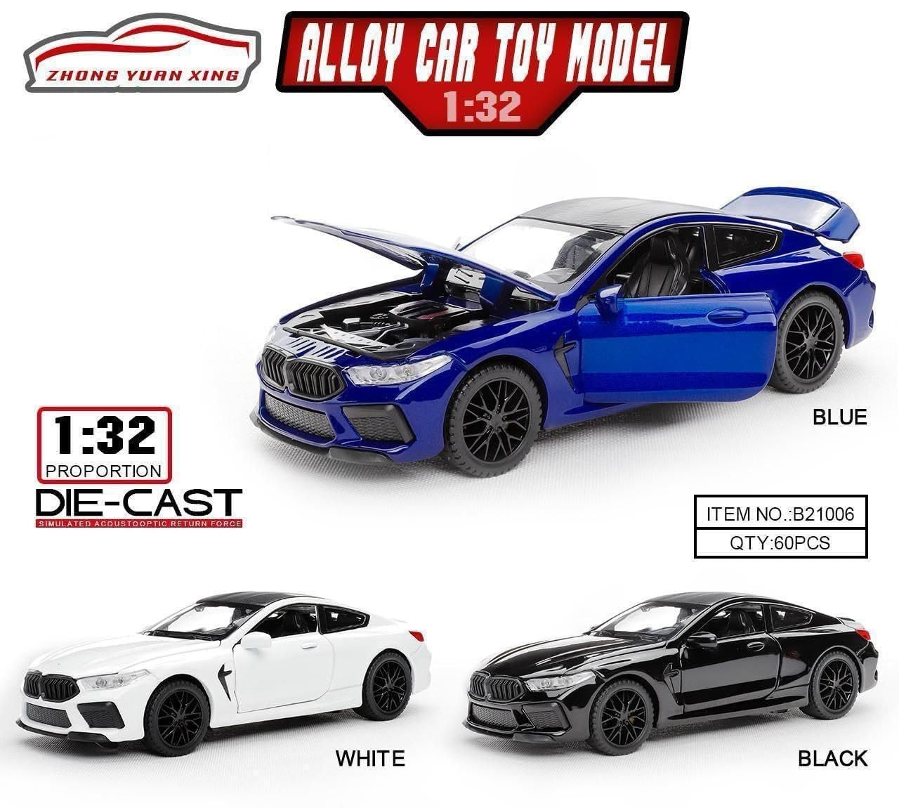 1:32 B-M-W M8 - Black - image 3
