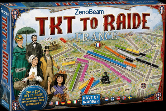 Rail Adventure Strategy Board Game - Old West and France Edition - Toylivo