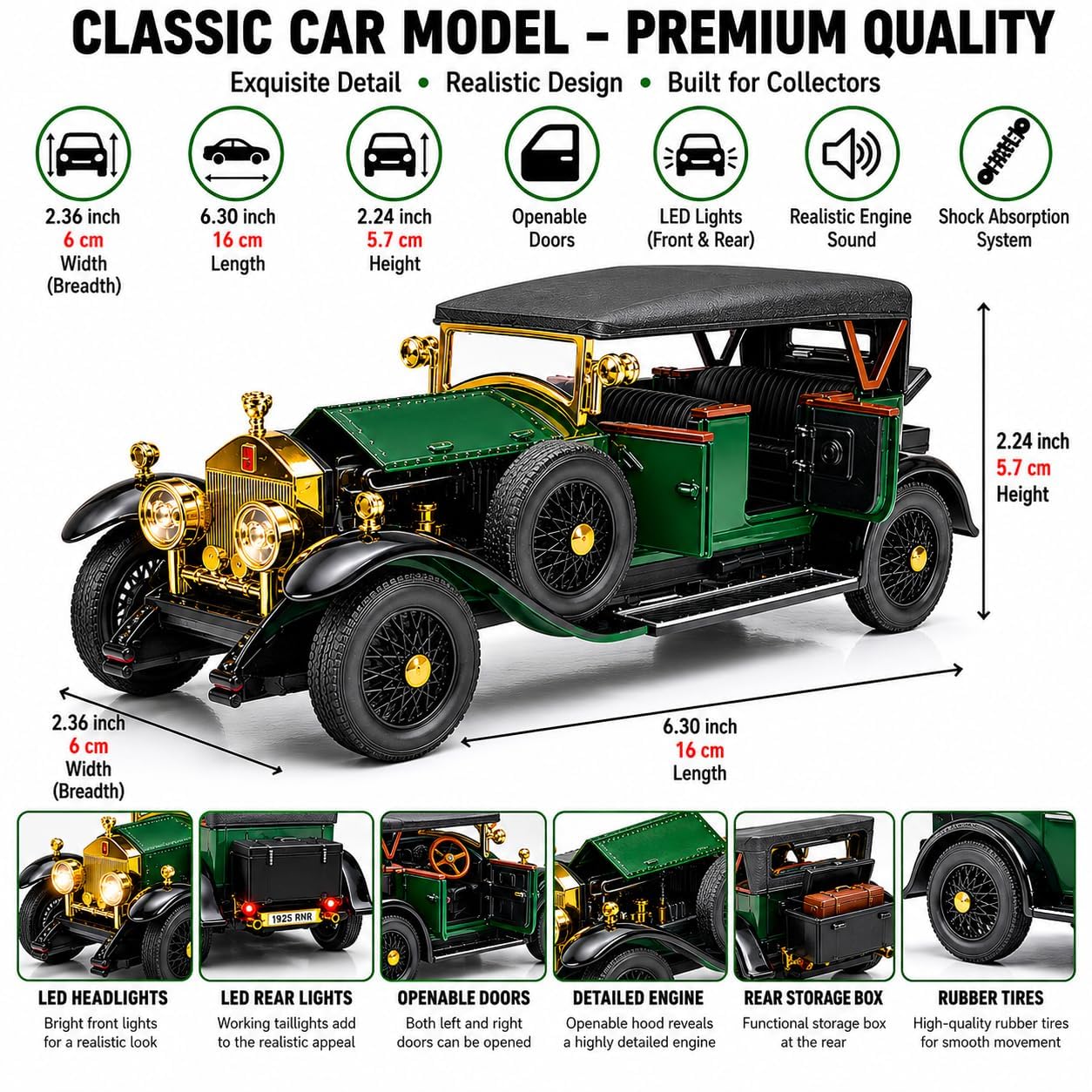 Die Cast Model Car - Multicolor - image 2