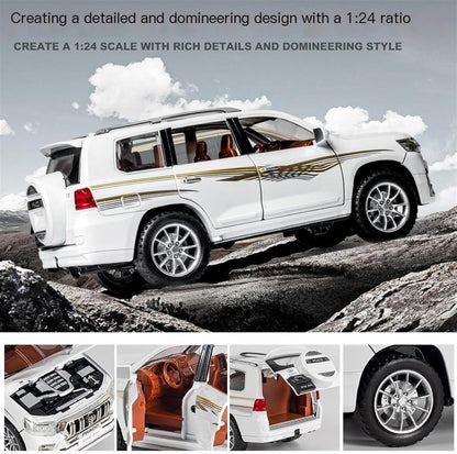 1:24 Toyota Prado - White - image 4