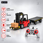 1:24 RC Flatbed Forklift Truck with Trailer, Light, Sound & Spray (11CH)